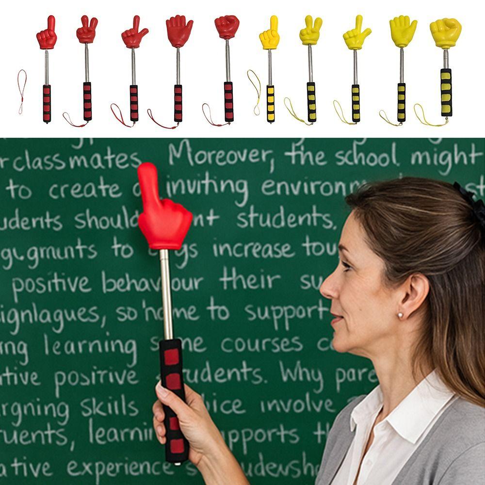 Телескопическая указка из нержавеющей стали для чтения по пальцам Белая доска Указка для руки Студенты