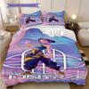 Fantasy Warriors Unite Three-piece set (1 * duvet cover + 2 * pillowcase, without core) 2D Flat Soft and comfortable Christmas birthday gift