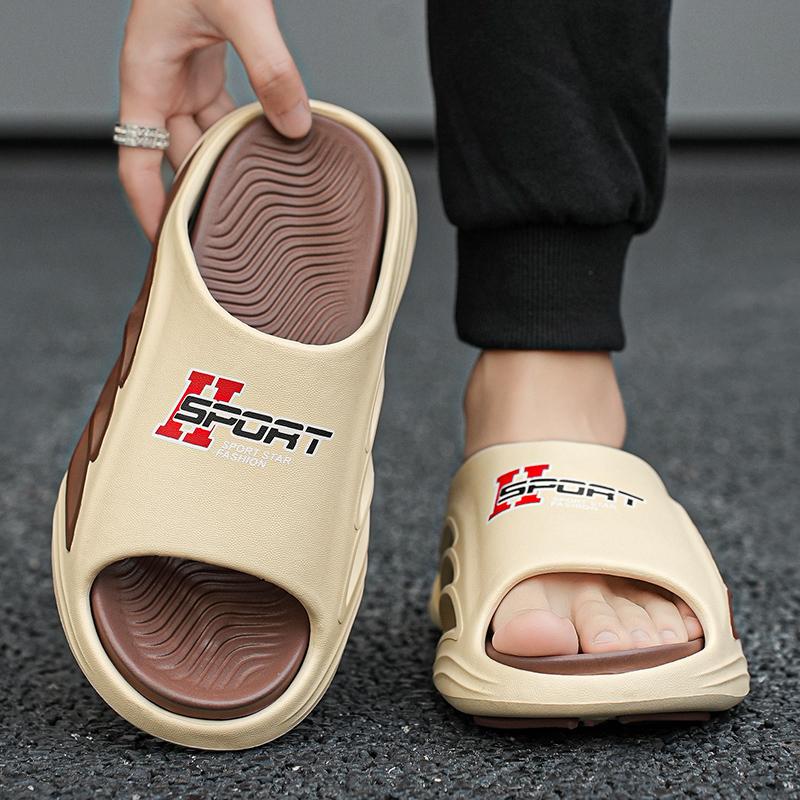 38-45 Мужские модные тапочки на мягкой подошве больших размеров Домашние повседневные тапочки Пляжные сандалии