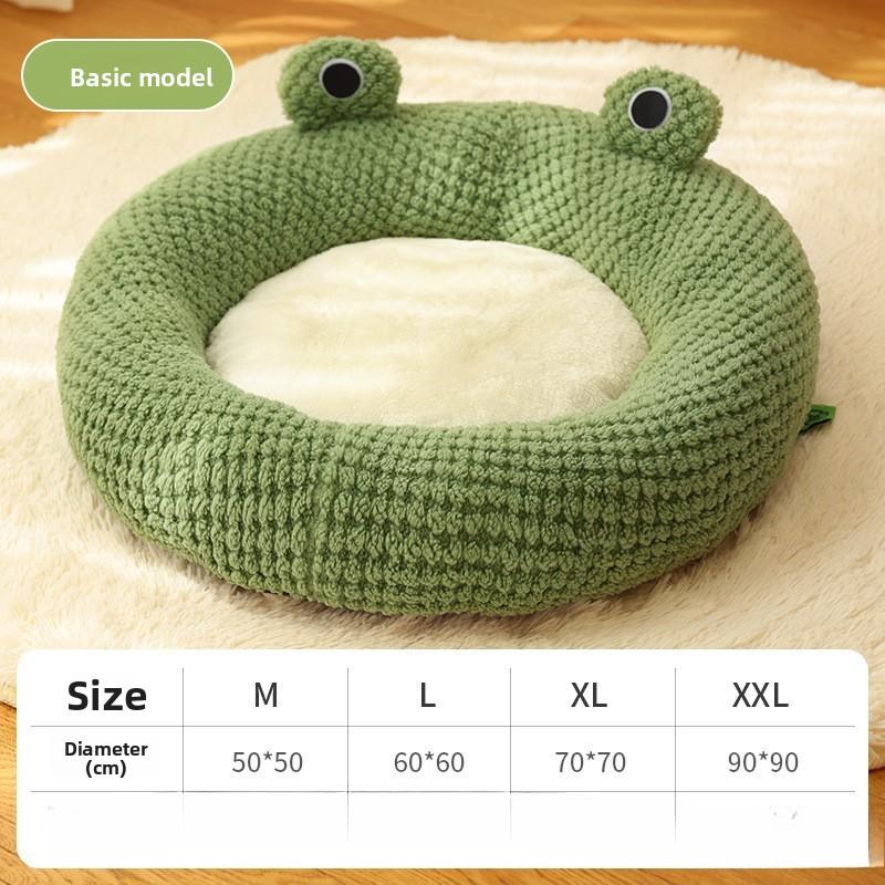 Теплый матрас для собаки, Удобная и мягкая кровать для кошки в стиле лягушки, Подходит для маленьких кошек