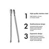 Stainless Steel Double-ended Nails Steel Push Lift Nail Remover Manicure Tool Beauty Nail Push Trim Nail Tool