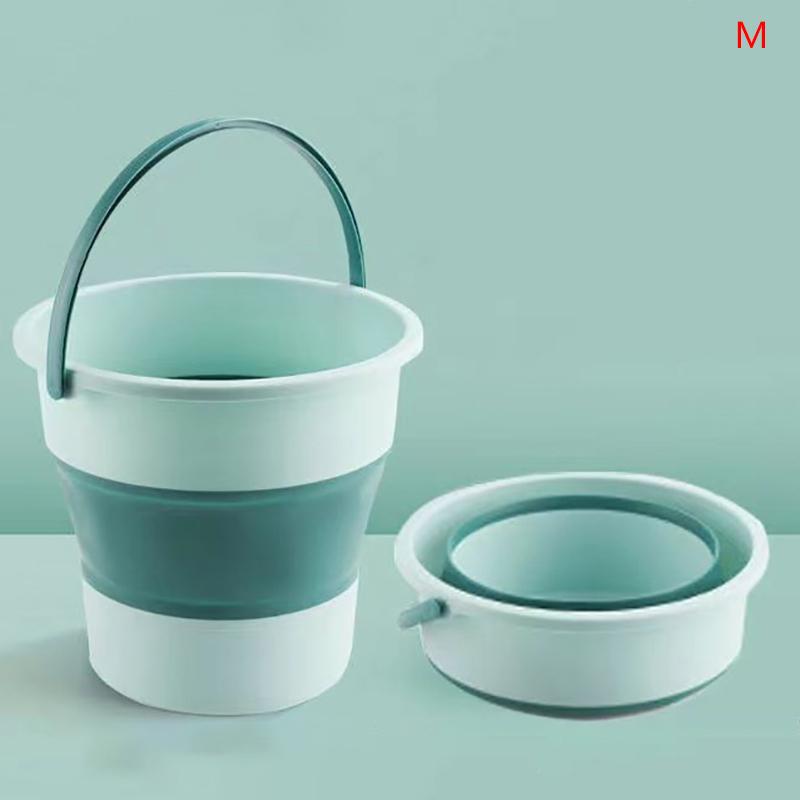 Портативное складное ведро, многофункциональное, утолщенное, силиконовое ведро, для кемпинга, мытья автомобиля, рыбалки, ванной комнаты, инструментов