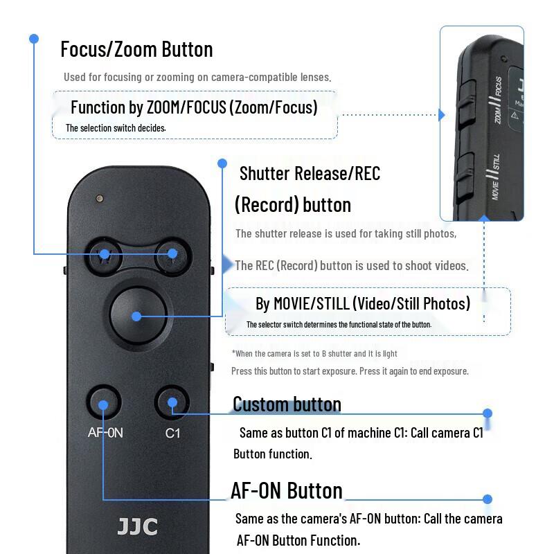 JJC BTR-S1 Wireless Bluetooth Camera Remote