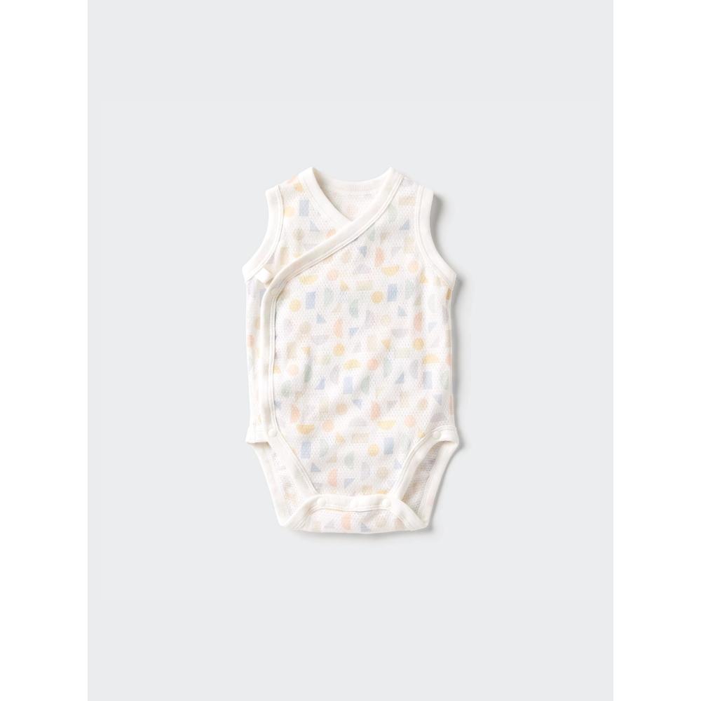 Uniqlo Japan Cotton Mesh Bodysuit Sleeveless