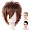 Парик Eden Cosplay Premium Гладкий Короткий 30 см Коричневый WIG5551 Парик, Волосы,