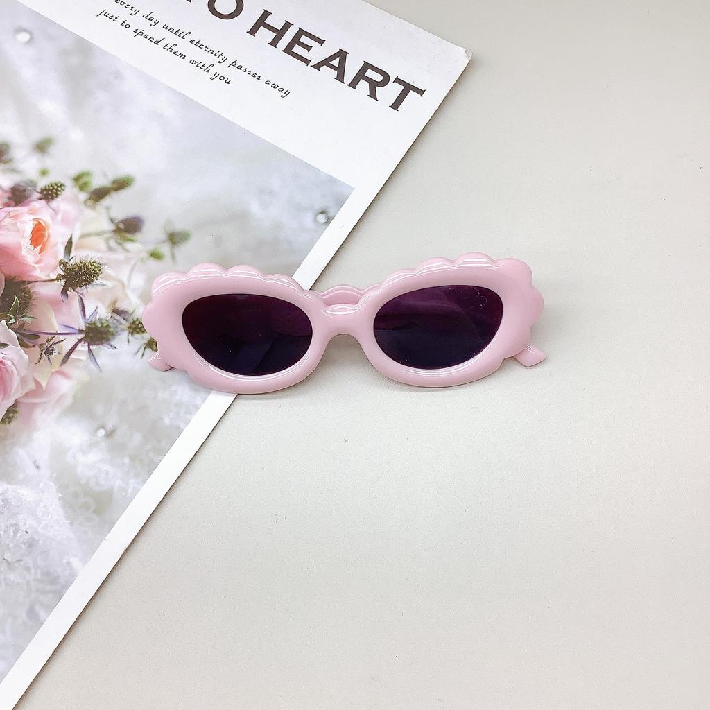 Модные детские солнцезащитные очки, симпатичные овальные солнцезащитные очки для девочек, защита от солнца, защита от ультрафиолета, очки для мальчиков