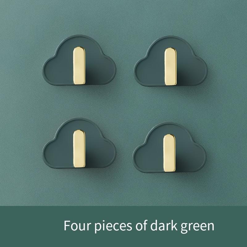 1шт Облако Г-образный крючок настенный не прокалывающий не оставляющий следов самоклеящийся крючок для кухни ванной сумки ключ креативный крючок