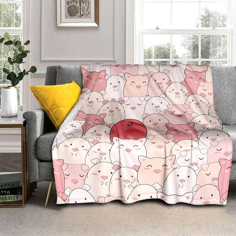 Мягкая плюшевая кровать с мультяшными животными, тонкие одеяла для пикника с героями мультфильмов, современное фланелевое одеяло Gedruckt Bettdecke Geschenk