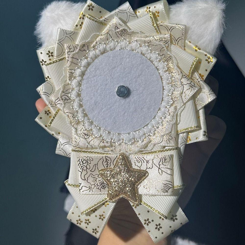 Kawaii Cute Badge Holder Lacework Badge Decoration Tray JK Anime Pins Display Base Fans Chasing