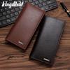 Men's Korean Style Litchi Pattern Long Wallet - Multi-Card Fashion Accessory