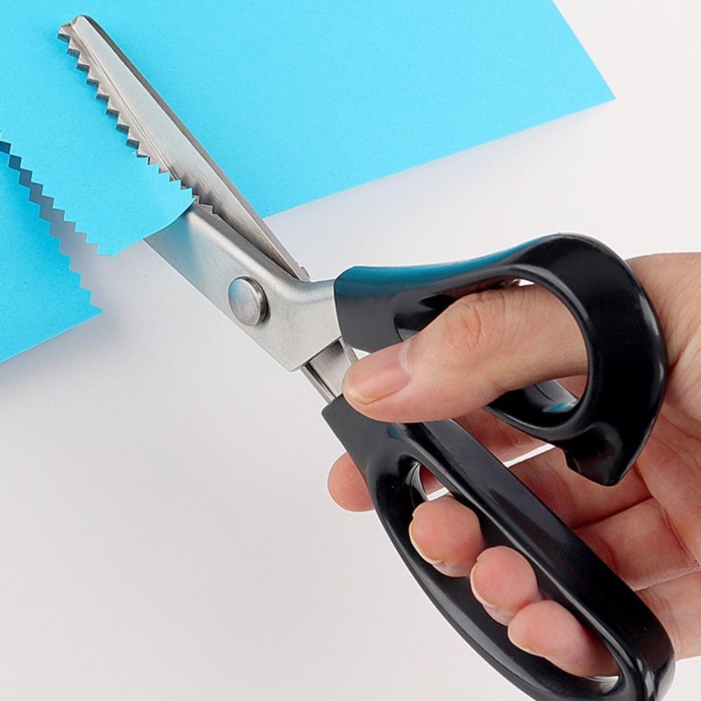 Профессиональные ножницы зигзаг Треугольный зубчатый край Швейные ножницы Портной