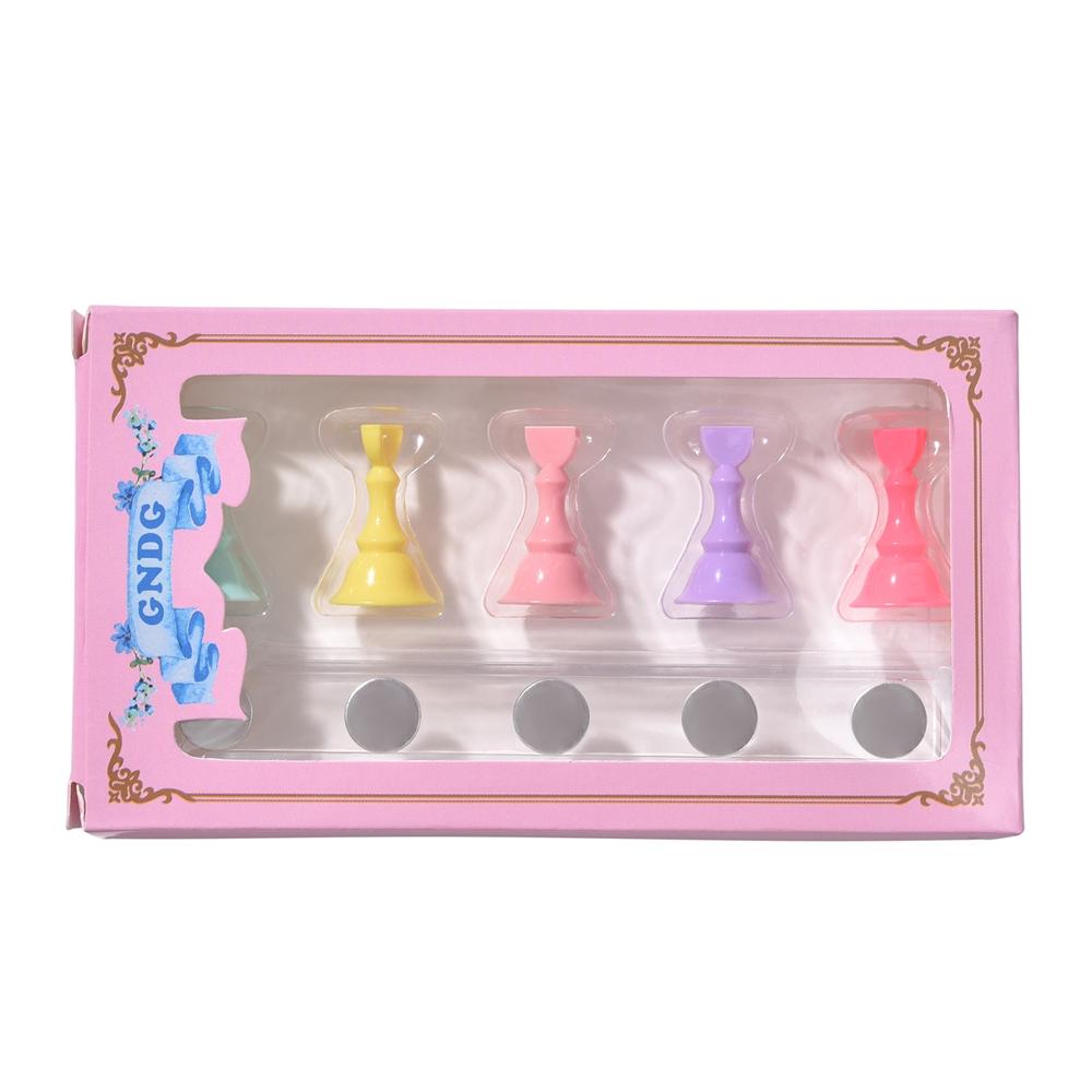 5 шт./упак. шахматный магнитный держатель для ногтей набор подставок для гель-лака инструменты для накладных ногтей подставка для практики нейл-арта