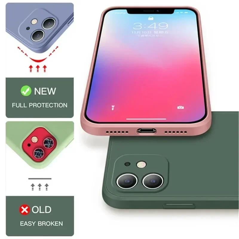 Роскошный квадратный силиконовый чехол для Samsung Galaxy S24 S23 S22 S21 S20 FE Plus M31 A31 A51 A71 A53 A54 5G Note 20 Ultra Мягкая крышка