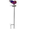 Crafts Metal Dragonfly Garden Stake Creative Luminous Ground Stake Art Colorful Garden Pile Flower Pot