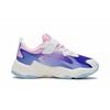 Li Ning Kids Mesh Rebound Sports Non-Slip Shock Absorbing Durable Breathable Lightweight Casual Shoes Kids Casual Shoes White Blue Pink YKNS068-4