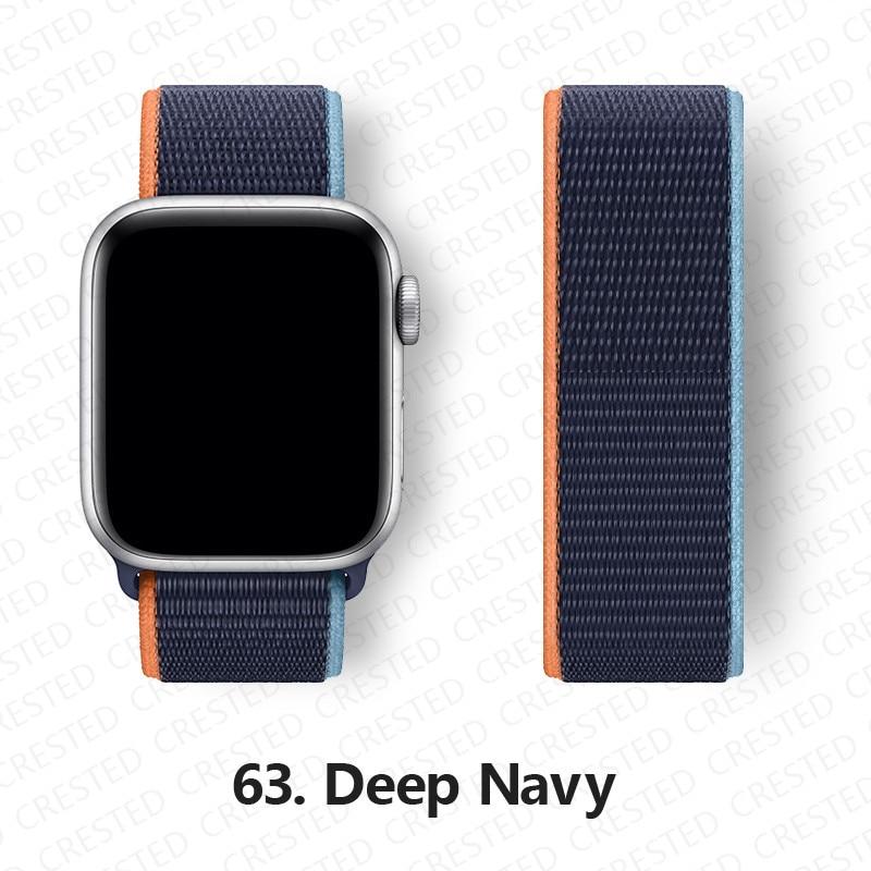 Нейлоновый ремешок для Apple, ремешок для часов 44 мм, 40 мм, 42 мм, 38 мм, браслет для умных часов, ремень, спортивный браслет-петля, iWatch series 3, 4, 5, 6, se, ремешок
