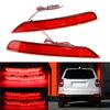 Подходит для Subaru Forester 2008-2017, одна пара высококачественных автомобильных стоп-сигналов на задний бампер, черные и красные линзы, светодиодный задний стоп-сигнал