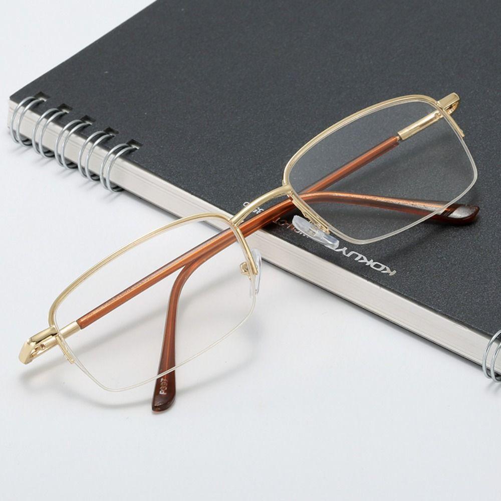 Eye Protection Square Eyeglasses Metal Hyperopia Glasses Elegant Presbyopic Eyewear Men Women