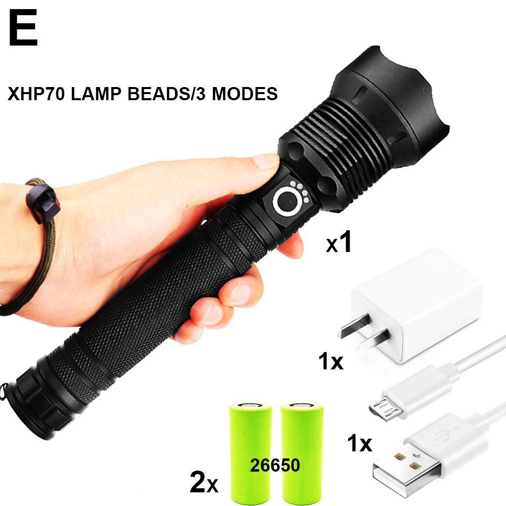 ZK20 XHP90/XPH70/XPH50 LED Flashlight Torch USB Rechargeable Power Display 26650 18650 battery Handheld Light Lantern