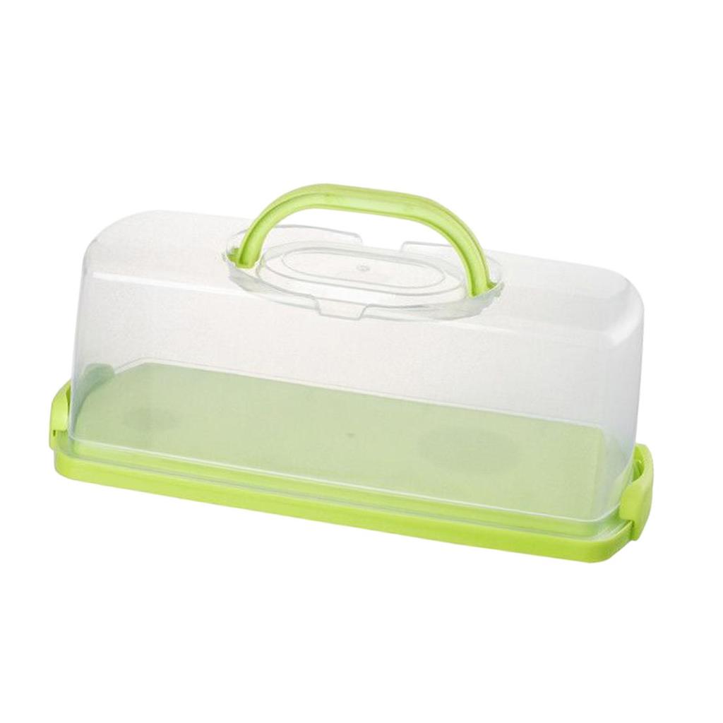 Plastic Cake Box with Foldable Handle Pastry Storage Boxes Dessert Container Cover Case Serving Tray for Travel Cake Acce