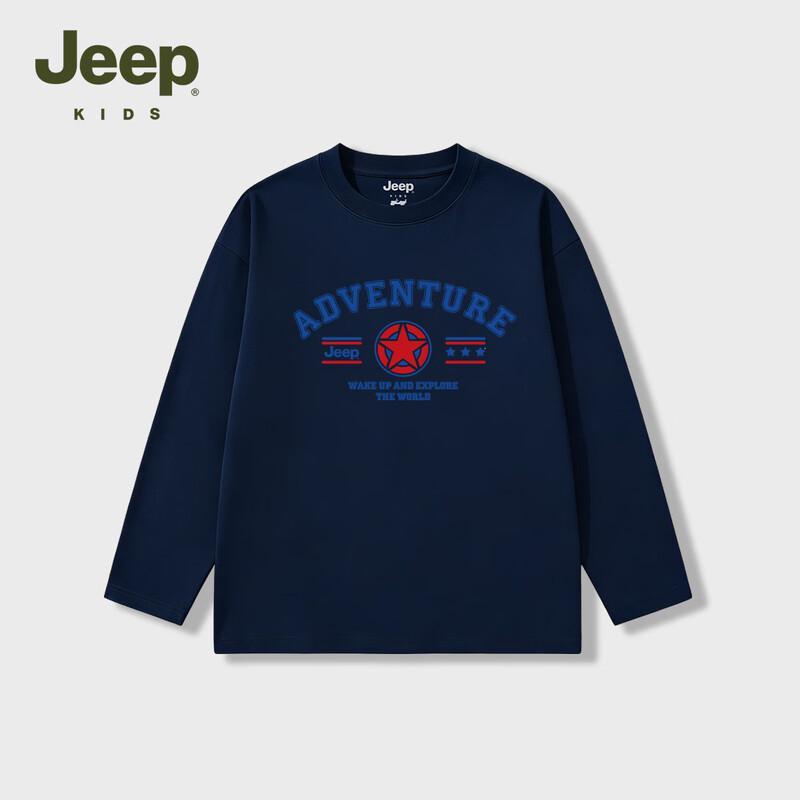 Jeep Детская свободная футболка с длинным рукавом