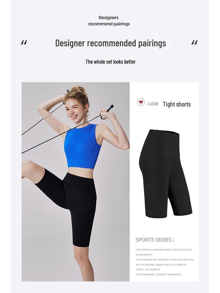 Женский спортивный жилет высокой интенсивности синего цвета: Ударопрочный цельный костюм для йоги с боковым сбором жира, можно носить как верхнюю одежду.