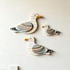 3Pcs/Set Wooden Sea Duck Wall Decoration Farmhouse Rustic Sea Bird Wall Art Sculpture Home Living Room Bathroom Wall Decorative Sign
