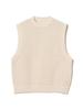 Beams Men's Mesh Knit Vest, Natural, Size L, 11050252803