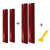 4x Car Door Plate Sill Scuff Cover Anti Scratch 3D Decal Sticker Protector Part