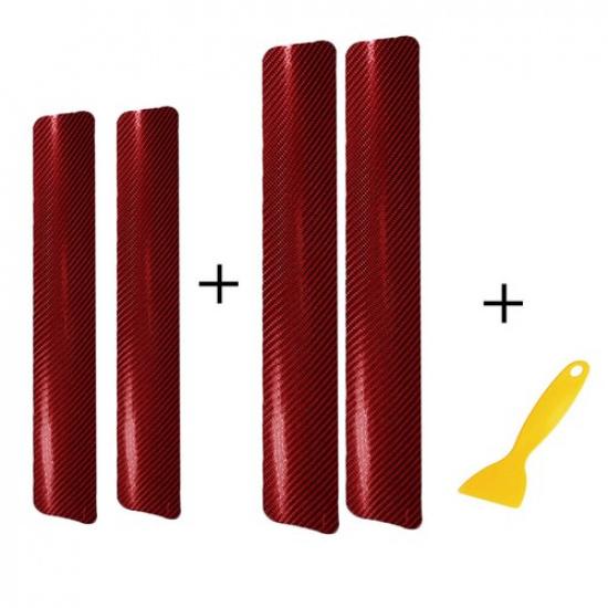 4x Car Door Plate Sill Scuff Cover Anti Scratch 3D Decal Sticker Protector Part