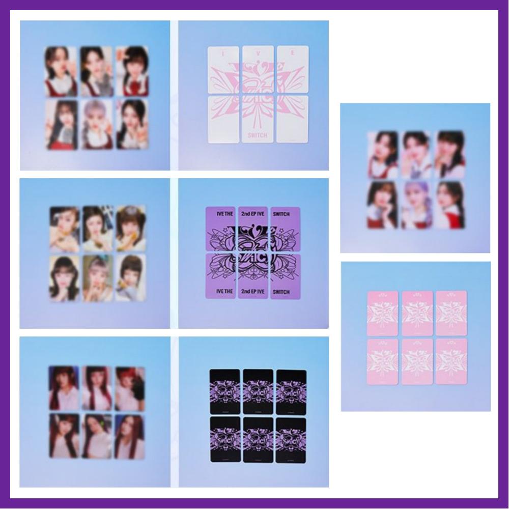 IVE Всплывающее окно переключателя, набор официальных случайных фотокарточек