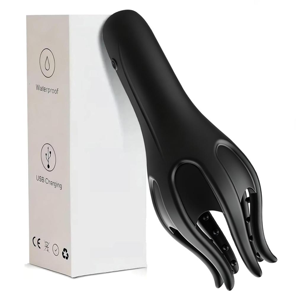 Male Penis Vibrator Tongue Licking Sex Oral Blowjob 10 Vibrating Delay Endurance Training Adult Sex Toy for Couples Pleasure