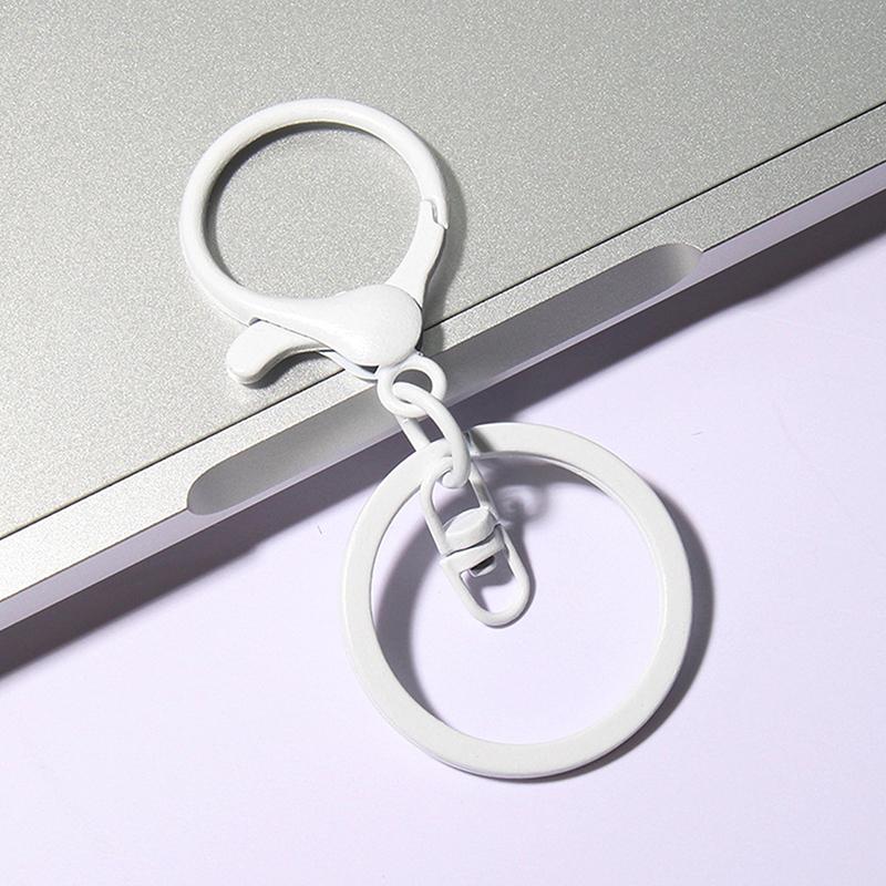 Color Lobster Clasp Big Spring Clasps Hooks With Open Rings Key Hook Keyrings For Jewelry Making Diy Keychain Accessories