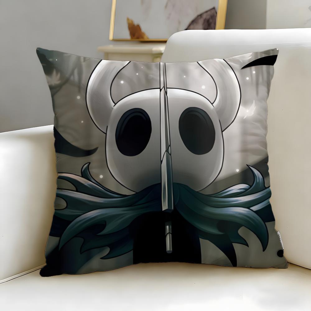 popular game Hollow Knight Cushion Cover Soft  EasyWash Pillow Case  Versatile for Couch Bed Travel and Office