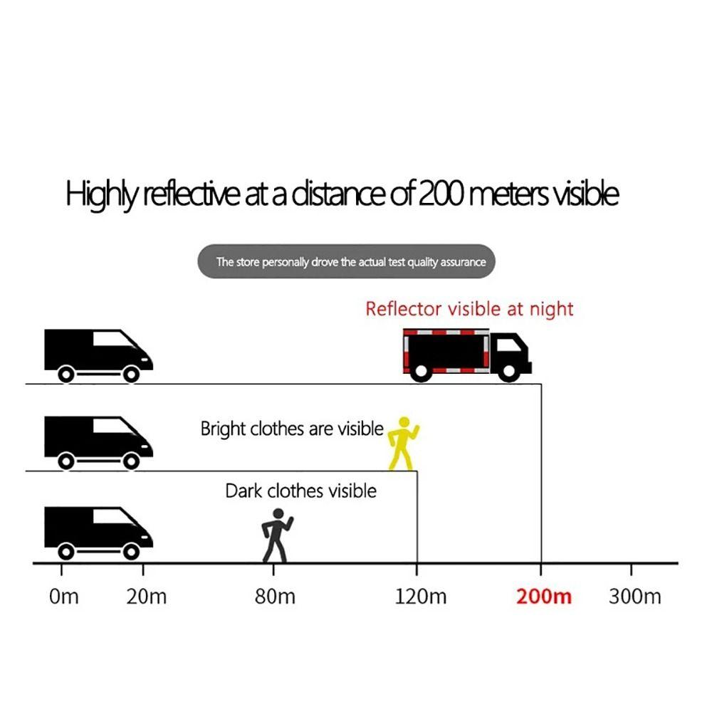 Светоотражающая лента с сильным клеем Водонепроницаемая светоотражающая предупреждающая наклейка Предупреждающие знаки безопасности Наружная