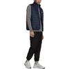 Adidas Originals Padded Puffer Solid Color Striped Logo Zip Stand Collar Vest Men Vests Blue HL9216