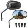 KEMIMOTO KM3106 Motorcycle Mirror, 0.4 Inches (10 Mm), Left and Right Set, Off-Road Mirror,