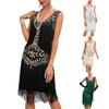 Women's Party Sexy Dress Fashion Solid Color Sequin Fringe Dress