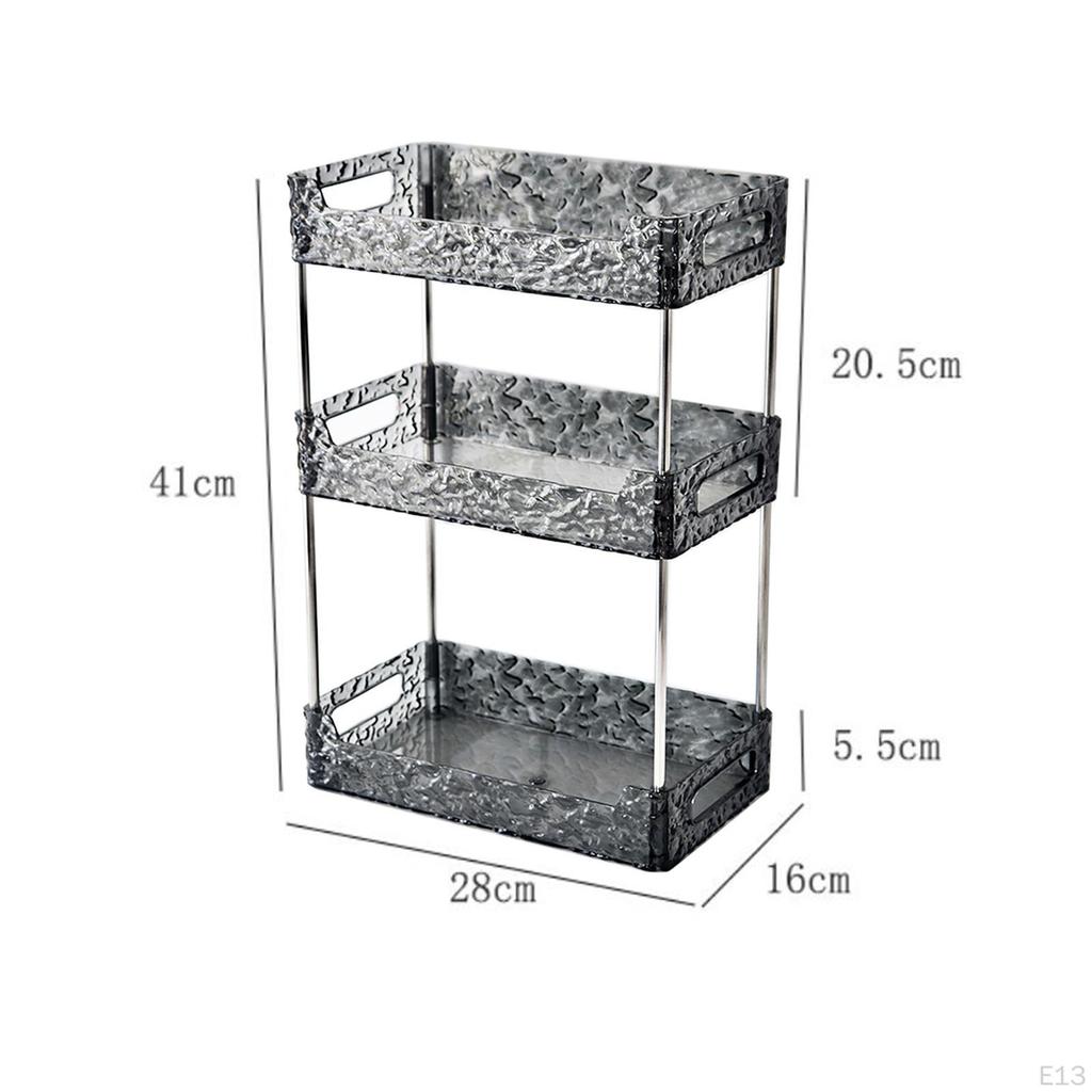 Поднос для хранения в ванной комнате для столешницы - стильная полка для туалетных принадлежностей и косметики