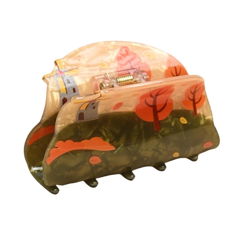 Summer Acetate Hair Clip Spring Special-shaped Grab Clip Cute Four Seasons Hair Claw  Girls