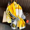 Весенне-летний шарф Женский роскошный дизайнерский шарф Шелковистый гладкий шарф Мягкая мусульманская повязка на голову Шаль Длинное пляжное полотенце 90x180см