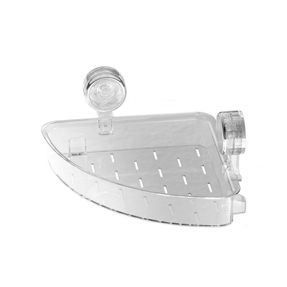 Пластиковая присоска для душа, настенная съемная угловая стойка для хранения, водонепроницаемая мощная треугольная полка для хранения для дома