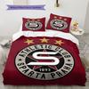 Постельное белье с узором AC Sparta Praha, Комплект одеял Покрывало Наволочка Домашний Подарок на День Рождения (1 пододеяльник + 2 наволочки, без наполнителя)