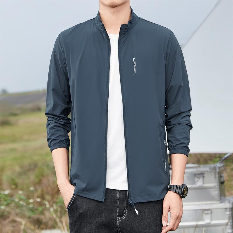 Одежда для защиты от солнца изо льда для мужчин летом, тонкий стиль, одежда для защиты от солнца, большой размер, быстросохнущая, тонкий стиль, дышащая куртка