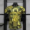 Unisex Brazil Christ The Redeemer 3D Print T‑Shirt Quick‑Dry Short Sleeve Football Streetwear Top Men Women