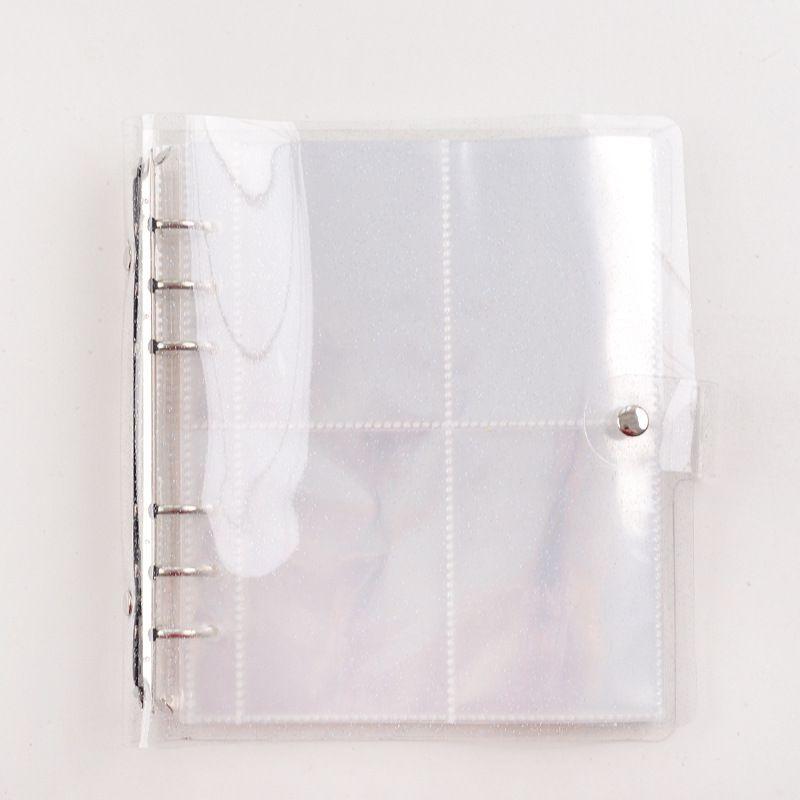 Transparent Sparkling Large Capacity 6hole Album With Pp Cover For Gift Giving And Collecting
