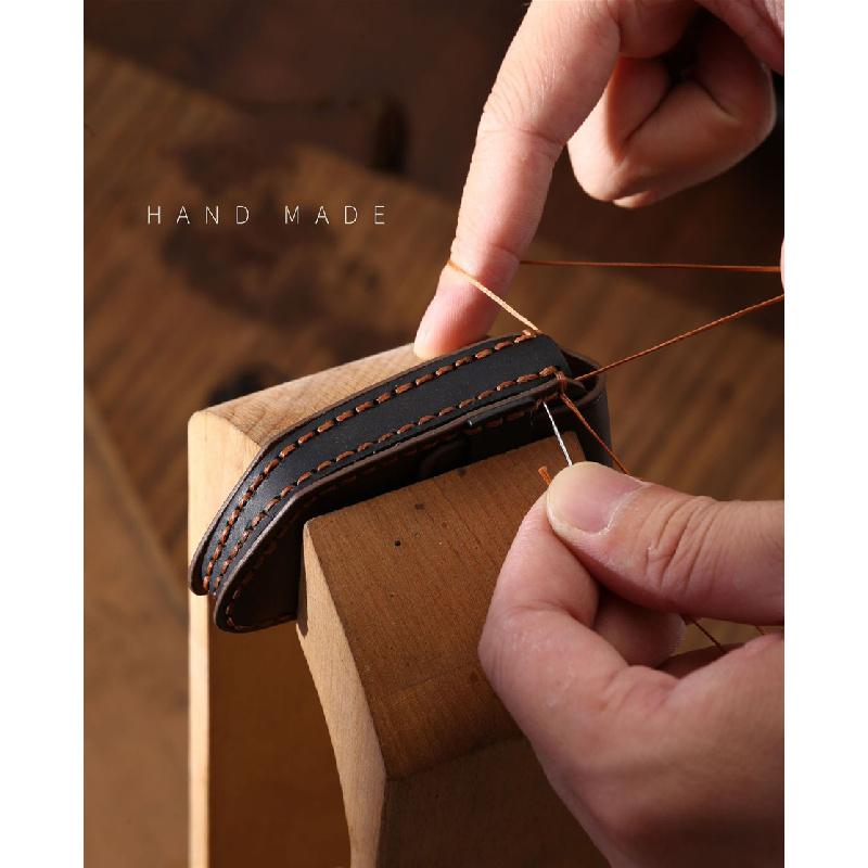 Genuine Leather Car Key Case With Keychain And Chain For Land Rover