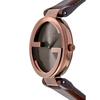 Gucci YA133309 Женские часы с переплетенными буквами G и коричневым циферблатом