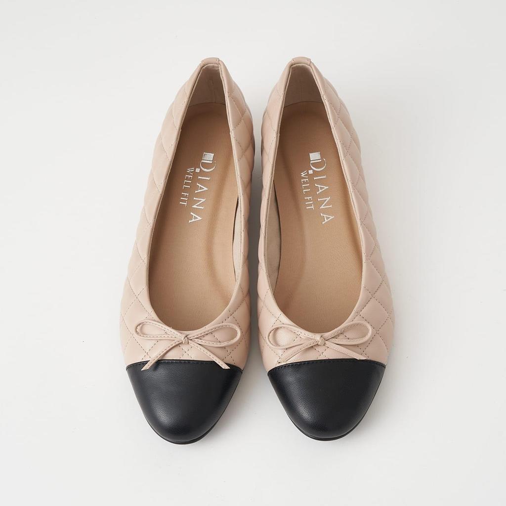 WELLFIT Туфли на низком каблуке, плоская подошва, сделано в 116323600011 [Diana], обувь, Япония, бежевый, 23,5 см,