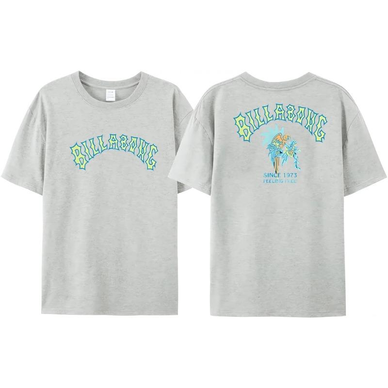 Men's Summer T-shirt 100% Pure Cotton Double-sided Printed High-quality Casual T-shirt